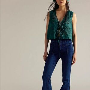 Free People - We The Free Jayde Flare Jeans - We The Free Dark Denim Jeans